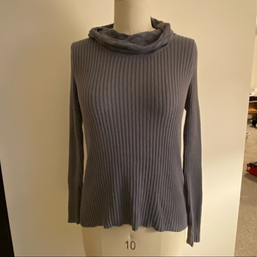 Grey Turtle-Neck Croft & Barrow Sweater